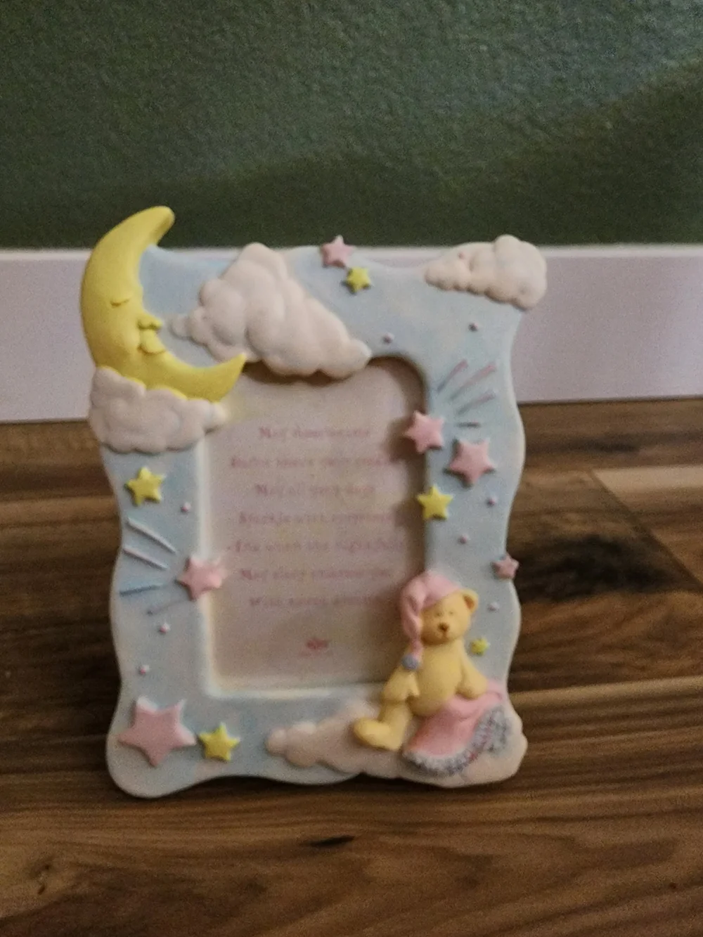 Nursery Star & Moon Pastel Photo Frame Set - Blue